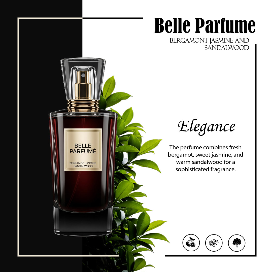 Belle Parfume Social Media Werbung Design